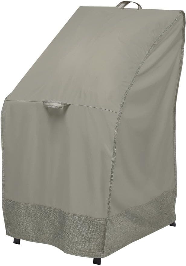 Classic Accessories Duck Covers Weekend 26 in. Moon Rock Stackable Outdoor Chair Cover with Integrated Duck Dome