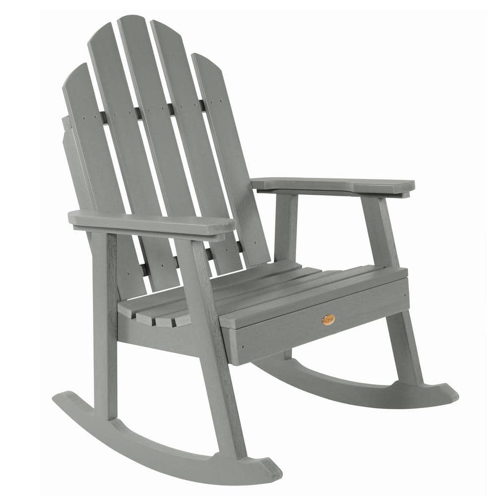 Highwood Classic Westport Garden Coastal Teak Plastic Outdoor Rocking Chair