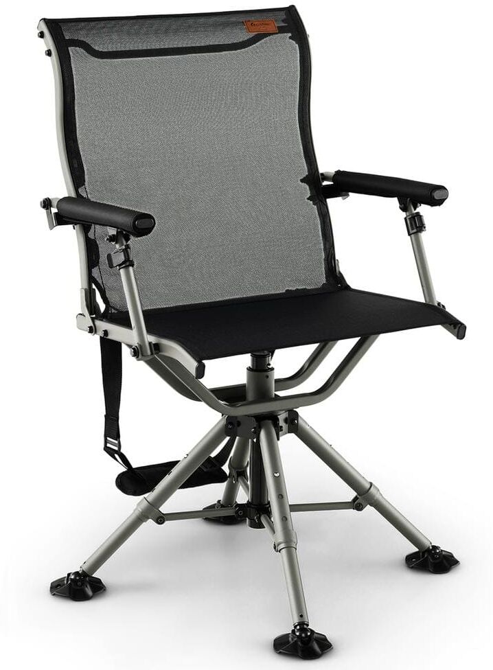 Costway 360 Degree Silent Swivel Hunting Chair with All-terrain Feet Pads Support 400 lbs.