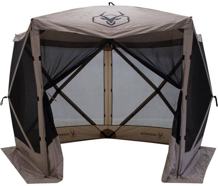 Gazelle G5 5-Sided Portable Gazebo, 7 ft. x 9.5 ft. x 8.5 ft., Desert Sand, GG502DS