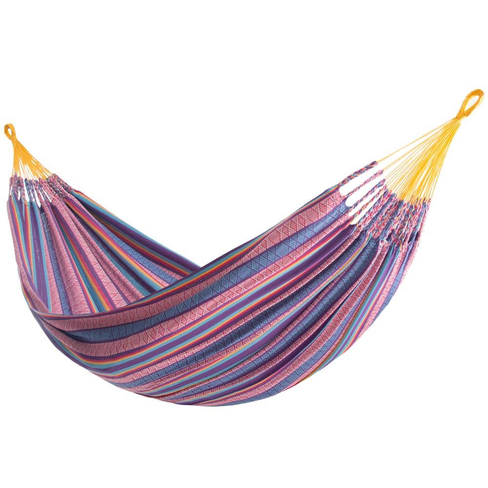 Vivere Latin 11 ft. Double Cotton Portable Hammock Bed in Fiesta