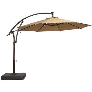 Garden Winds 11 ft. Replacement Canopy Fabric for Hampton Bay Cantilever Offset Solar Umbrella