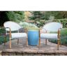 Leisure Made Monticello Blue 3-Piece Aluminum Patio Conversation Set