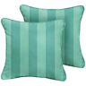 SORRA HOME Preview Lagoon Square Indoor/Outdoor Corded Throw Pillow (Set of 2) 22 in. x 22 in.