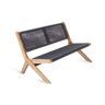 Leisure Made Athens Gray-Washed Wood Outdoor Loveseat