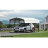 Arrow 10 ft. W x 29 ft. D x 7 ft. H Eggshell Galvanized Steel Carport, Car Canopy and Shelter