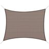 Outsunny 13 ft. x 20 ft. Brown Rectangle Outdoor Patio Sun Shade Sail Canopy with D-Rings and Nylon Rope Included