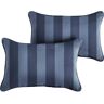 SORRA HOME Preview Capri 20 in. x 13 in. Rectangular Indoor/Outdoor Corded Lumbar Pillows (Set of 2)