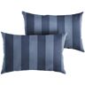 SORRA HOME Preview Capri Rectangular Indoor/Outdoor Large Knife Edge Lumbar Pillows 26 in. x 16 in. (Set of 2)