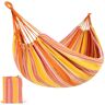 Best Choice Products 8.2 ft. Portable Brazilian-Style Double Hammock in Sunset Orange