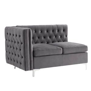 Acme Furniture Jaszira Gray Velvet Arm Chair