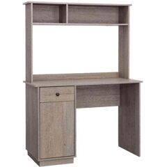 SAUDER Sundar 42.922 in. Mystic Oak Computer Desk with Hutch