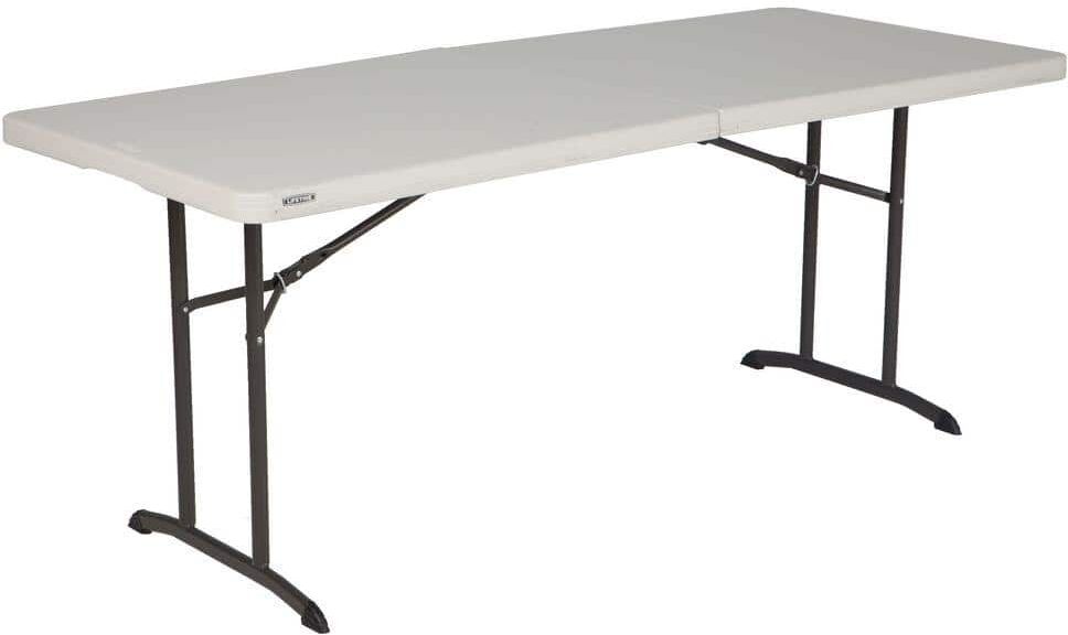 Lifetime 72 in. Almond Plastic Folding Banquet Table