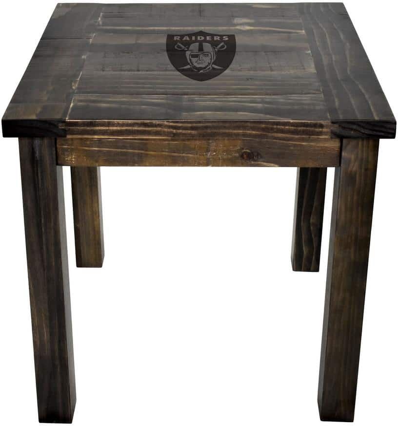 IMPERIAL Las Vegas Raiders Reclaimed Side Table