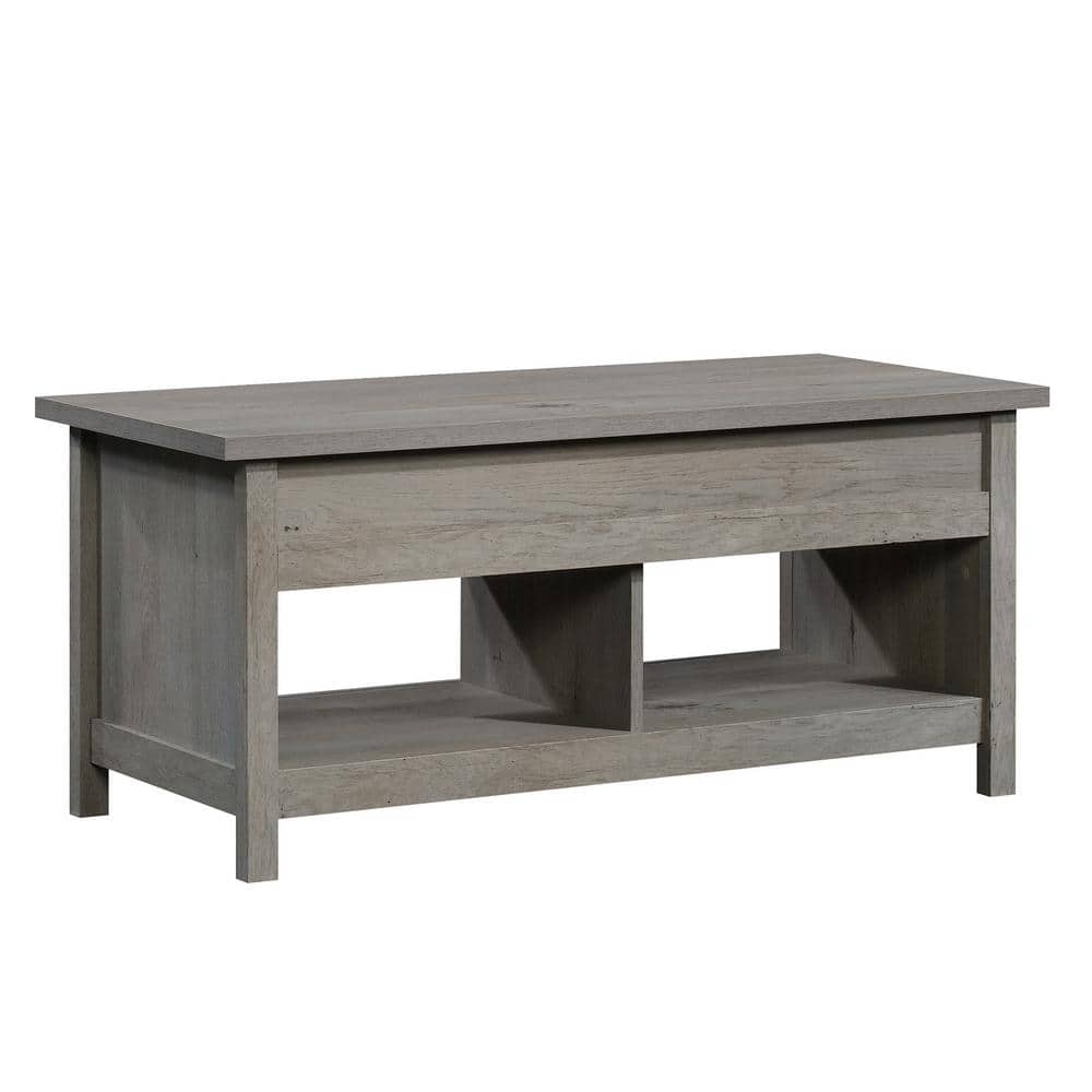 SAUDER Cannery 43 in. Mystic Oak Rectangle Composite Wood Coffee Table with Lift Top