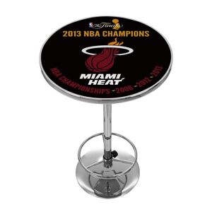 Trademark Miami Heat 2013 NBA Champions Chrome Pub/Bar Table, Miami Heat Champions Black