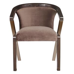 HomeFare Brown Accent Dining Chair