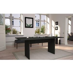 Manhattan Comfort NoMad Modern Grey Wood 67.91 in. Double Pedestal Dining Table Seats 6