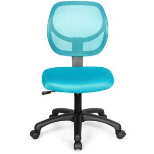 ANGELES HOME Blue Sponge Low-Back Computer Task Office Desk Chairs with Swivel Casters