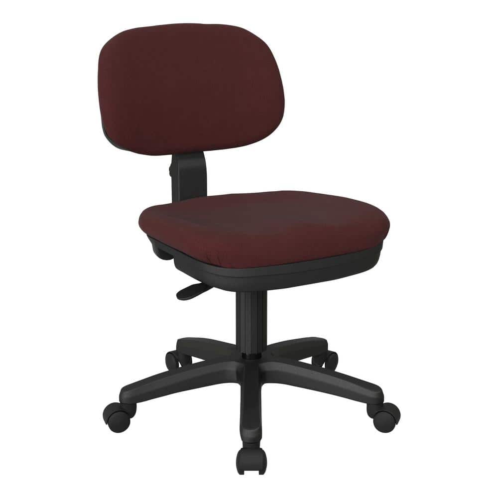 Office Star Products Basic Task Chair in Icon Burgundy Fabric