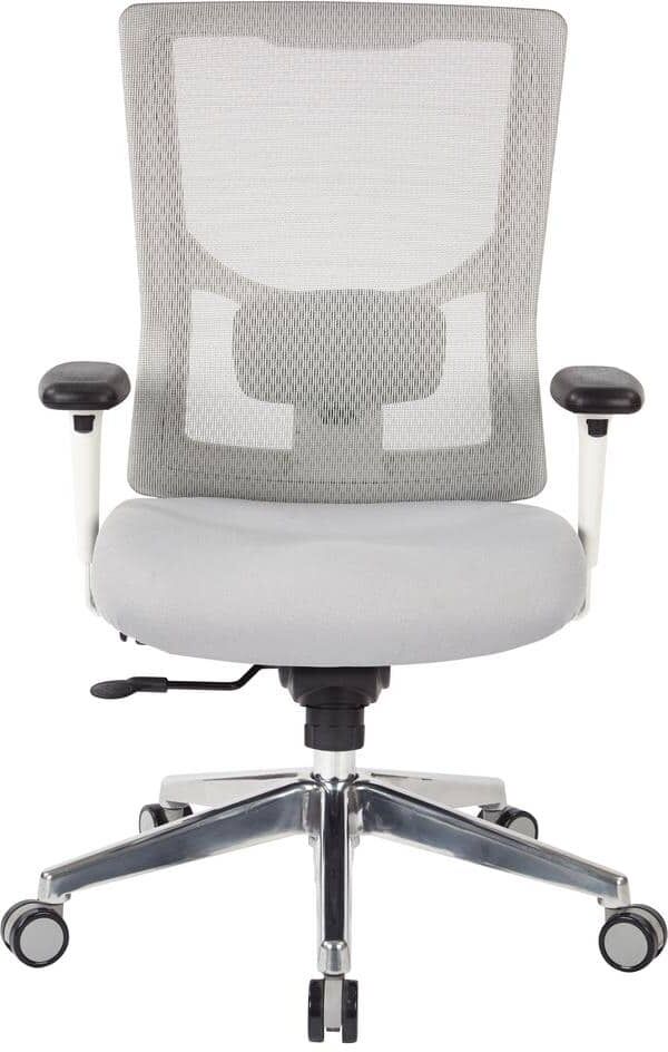 Office Star Products ProGrid White Mesh Mid Back Chair