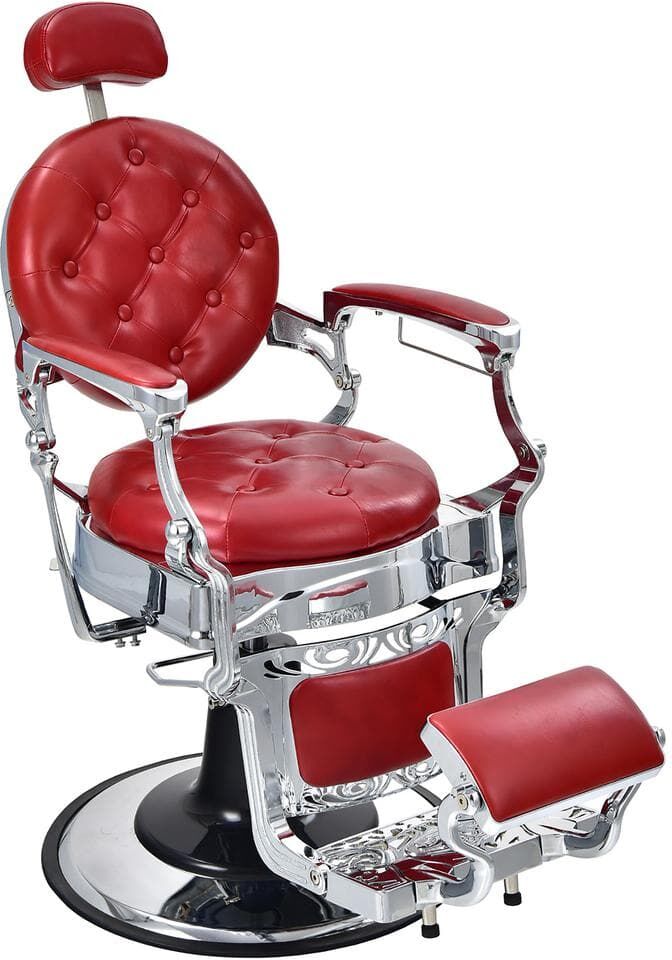 Costway Red Chair Salon Chair Hydraulic Recline Beauty Spa Styling Equipment