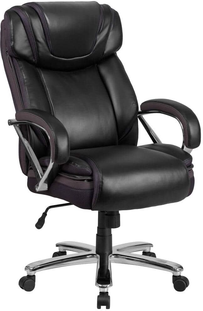 Flash Furniture HERCULES Series Big and Tall Faux Leather Swivel Ergonomic Office Chair with Extra Wide Seat