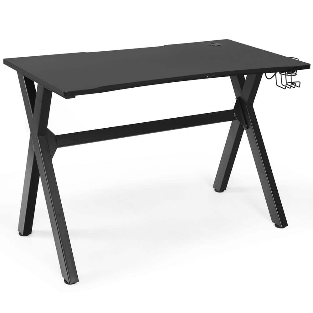 Costway Product Width 45.5 in. Rectangle Black Computer Desk