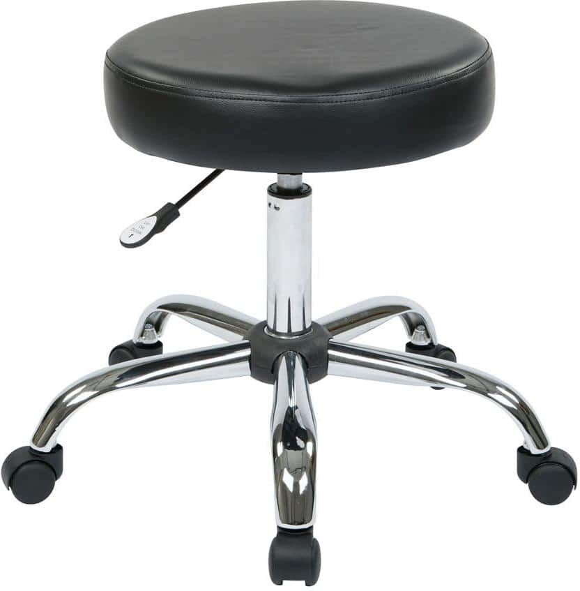 Office Star Products Black Vinyl Drafting Chair