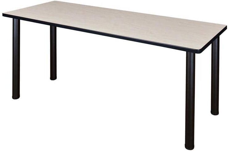 Regency Rumel 60 in. W Maple and Black Wood and Metal Computer Desk Training Table