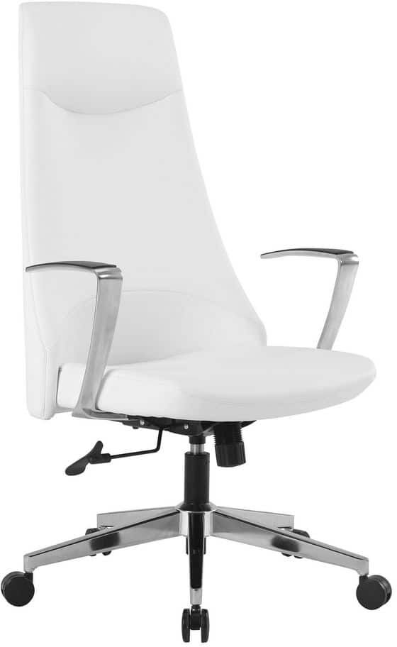 Office Star Products Pro-Line II Antimicrobial in Dillon Snow Fabric Series High Back Executive Office Chair