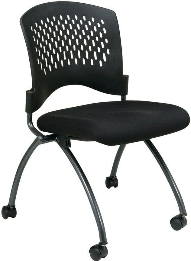 Office Star Products Coal FreeFlex Rolling Visitor Office Chair (Set of 2)