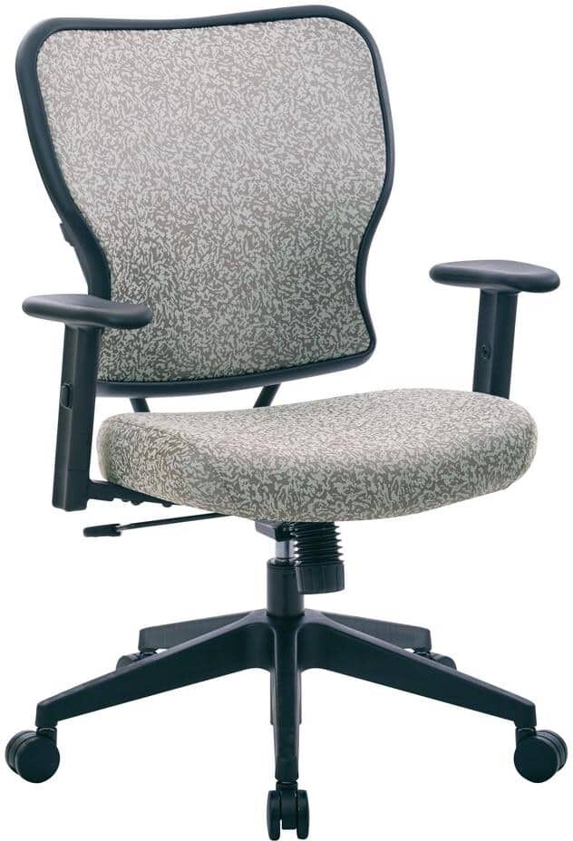 Office Star Products Deluxe 2 to 1 Teal Fabric Mechanical Height Adjustable Arms Chair