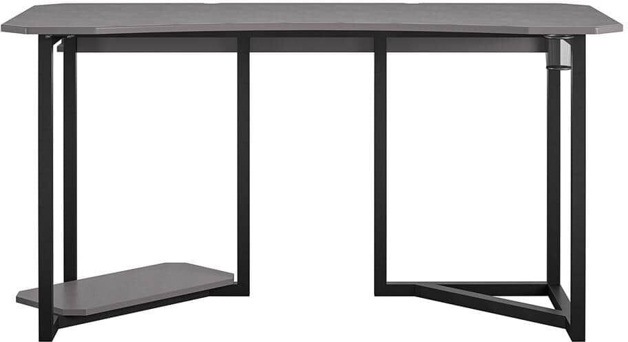 NTENSE Quest Gray Gaming Desk with CPU Stand