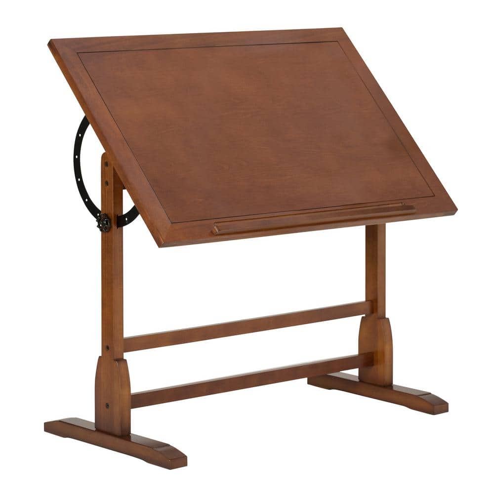 Studio Designs Vintage 42 in. W Solid Wood Drawing/Writing Desk with Angle Adjustable Top