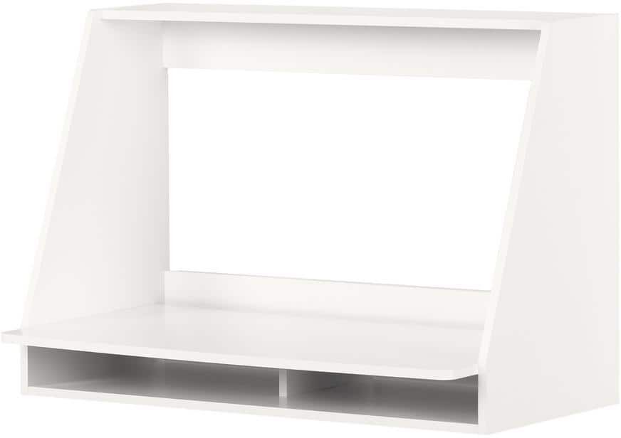 South Shore Hourra 12.75 in. Pure White Floating Desk