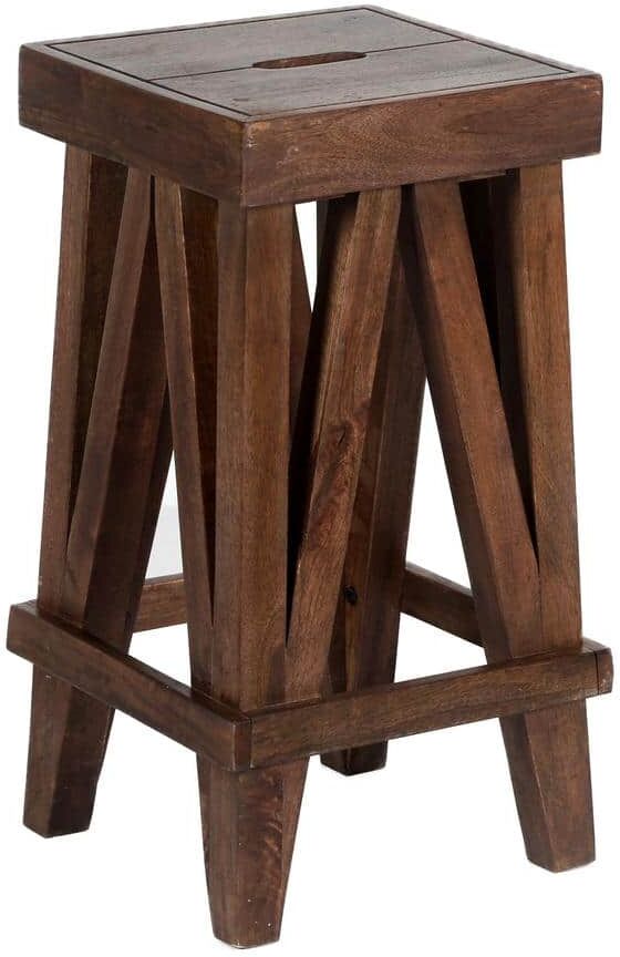 Alaterre Furniture Brookside 26 in. H Industrial Wood Counter-Height Stool