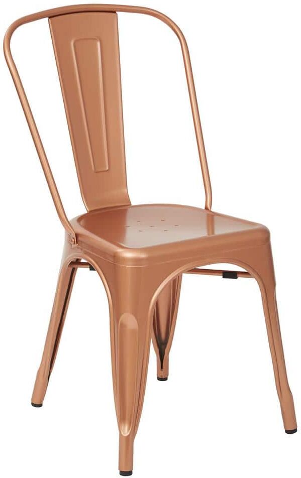 Office Star Products Bristow Copper Armless Chair (4-Pack)