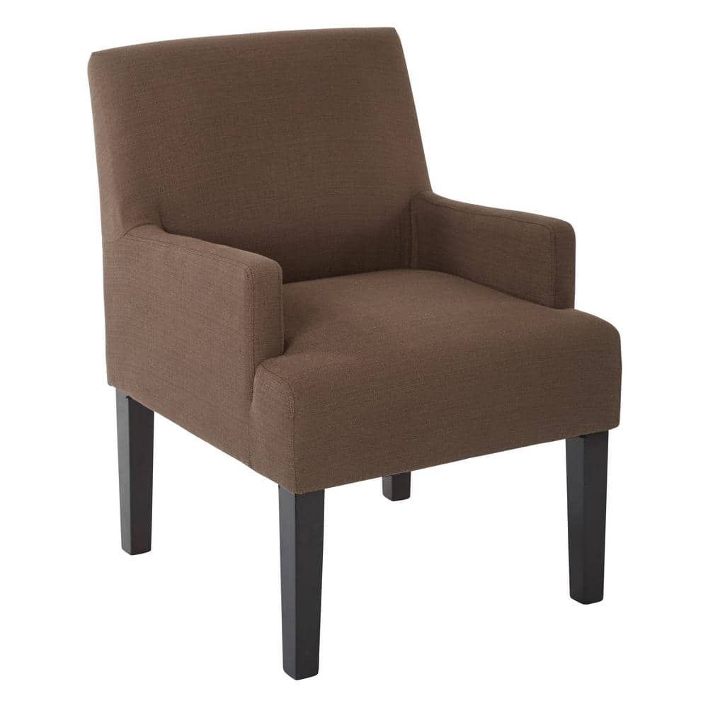 Office Star Products Main Street Woven Chocolate Fabric Guest Chair