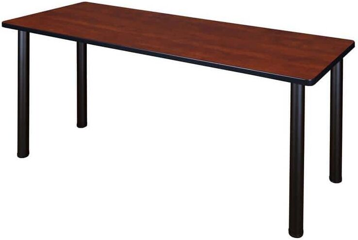 Regency Rumel 60 in. W Cherry and Black Wood and Metal Computer Desk Training Table