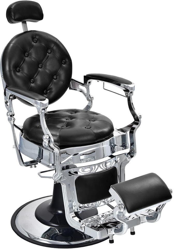 Costway Black Barber Chair Salon Chair Hydraulic Recline Beauty Spa Styling Equipment