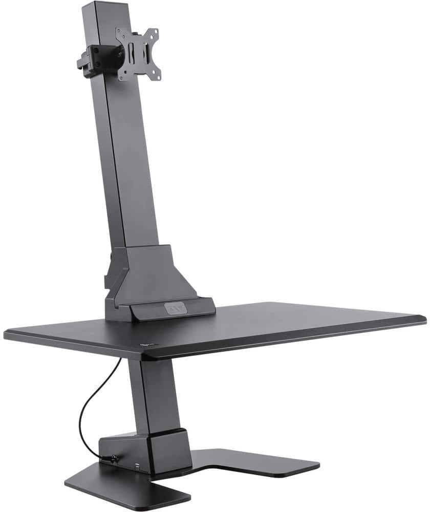 Star Ergonomics Premium Series Black Electric Sit-Stand Workstation, Single Monitor