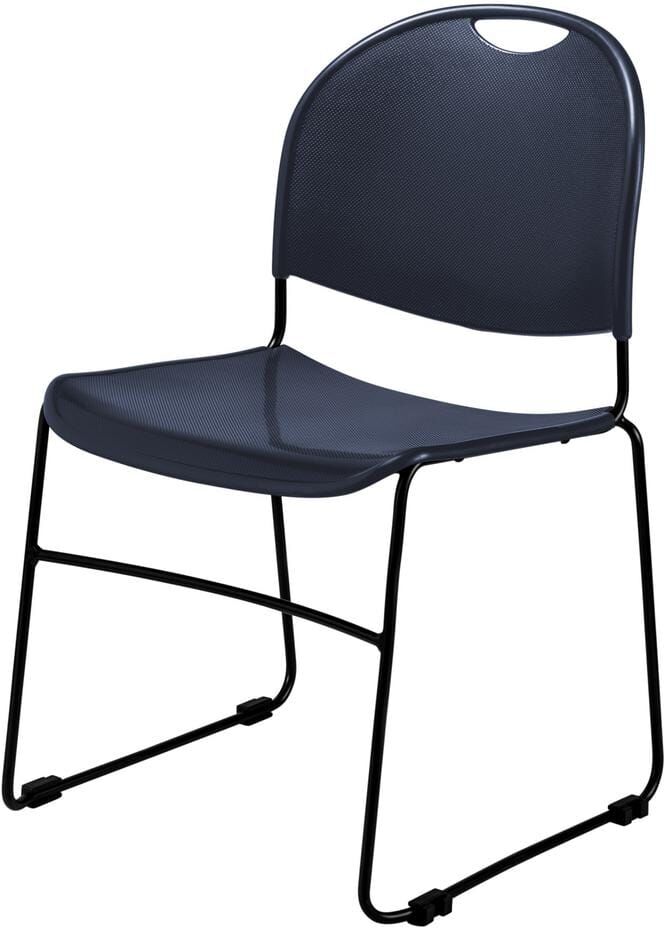 National Public Seating Navy Blue Multi-purpose Ultra Compact Stack Chair (4-Pack)