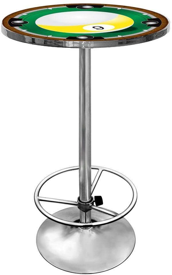 Trademark 9-Ball Chrome Pub/Bar Table