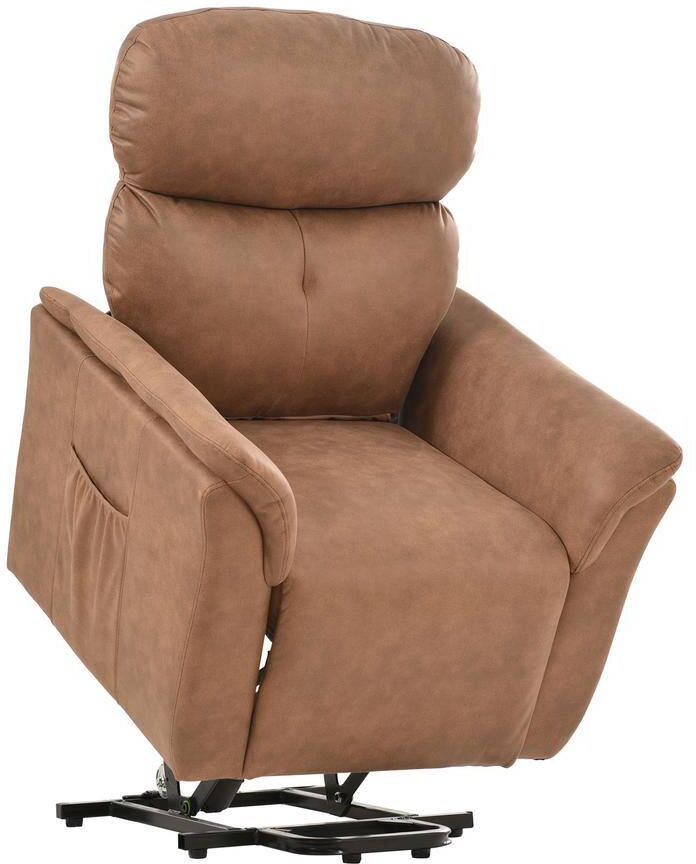 Brown Elderly Power Lift Chair with Adjustable Massage Function and Heating System