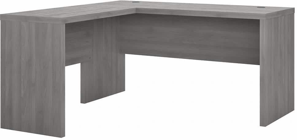 Bush Furniture Echo 60 in. L-Shaped Modern Gray Desk