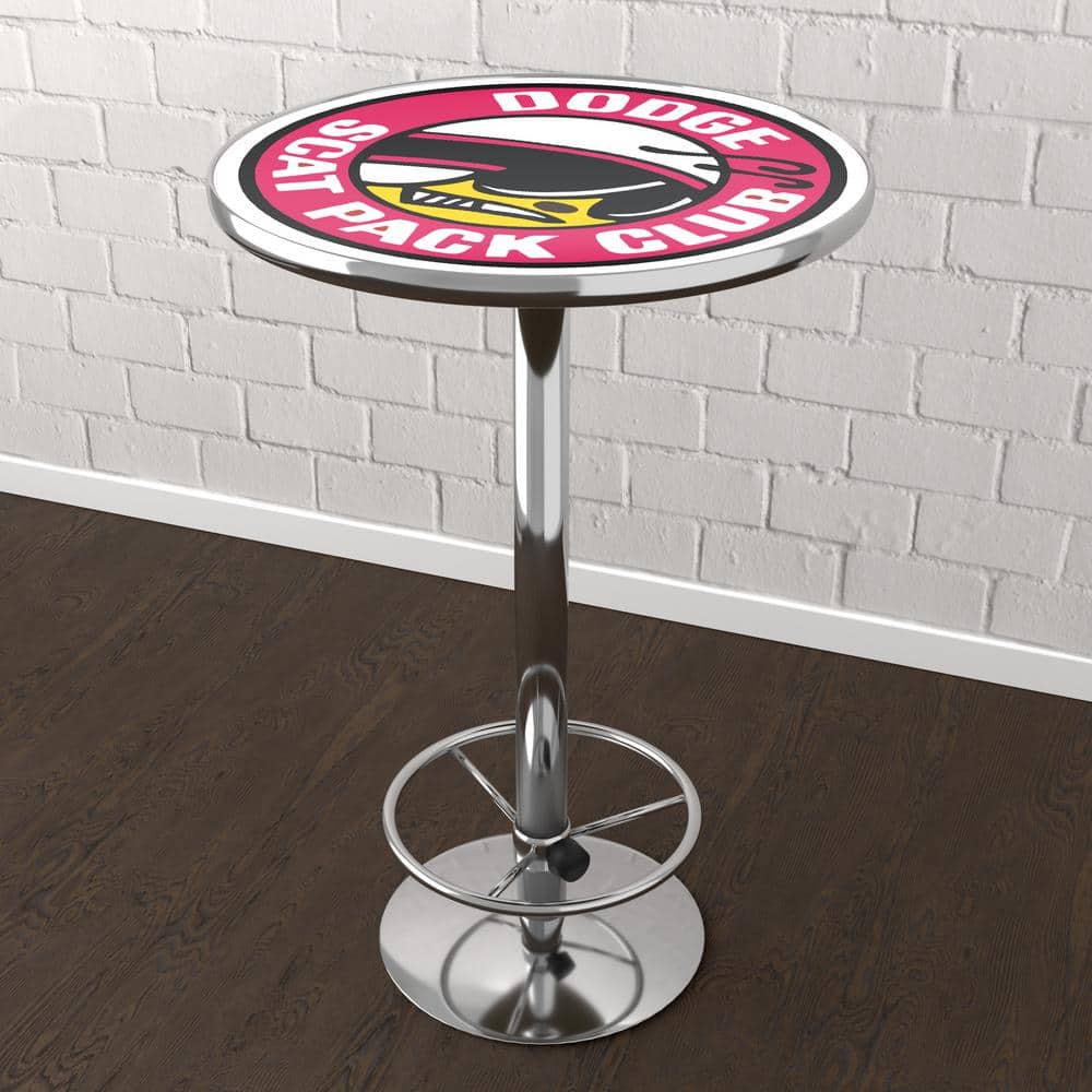 Dodge Scat Pack Club Red 42 in. Bar Table