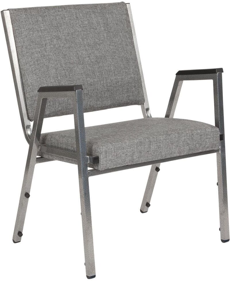 Flash Furniture Gray Fabric Stack Chair