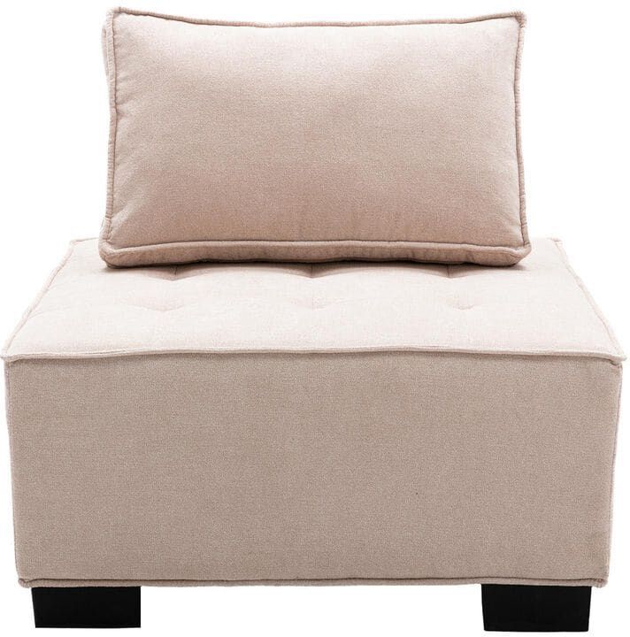 29.92 Inch Beige Living Room Sofa Chair Lazy Chair