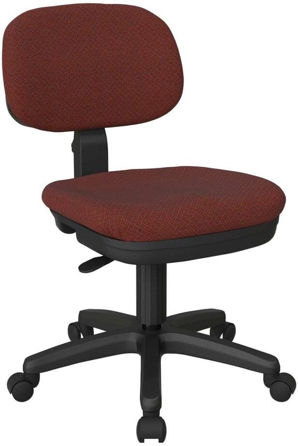 Office Star Products Basic Task Chair in Interlink Garnet Fabric